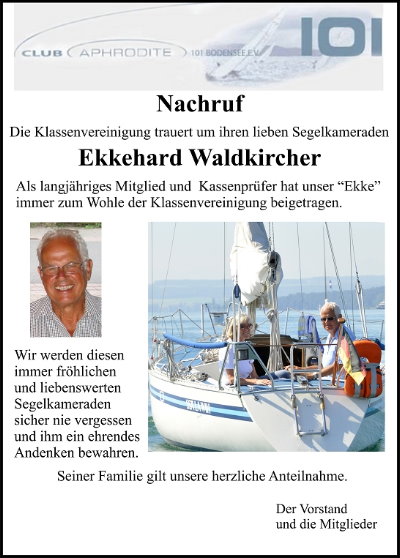 Nachruf Eckkehard Waldkircher 