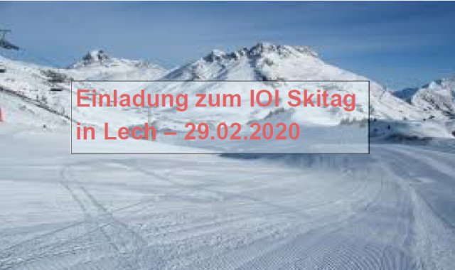 Einladung zum Skitag 2020 in Lech
